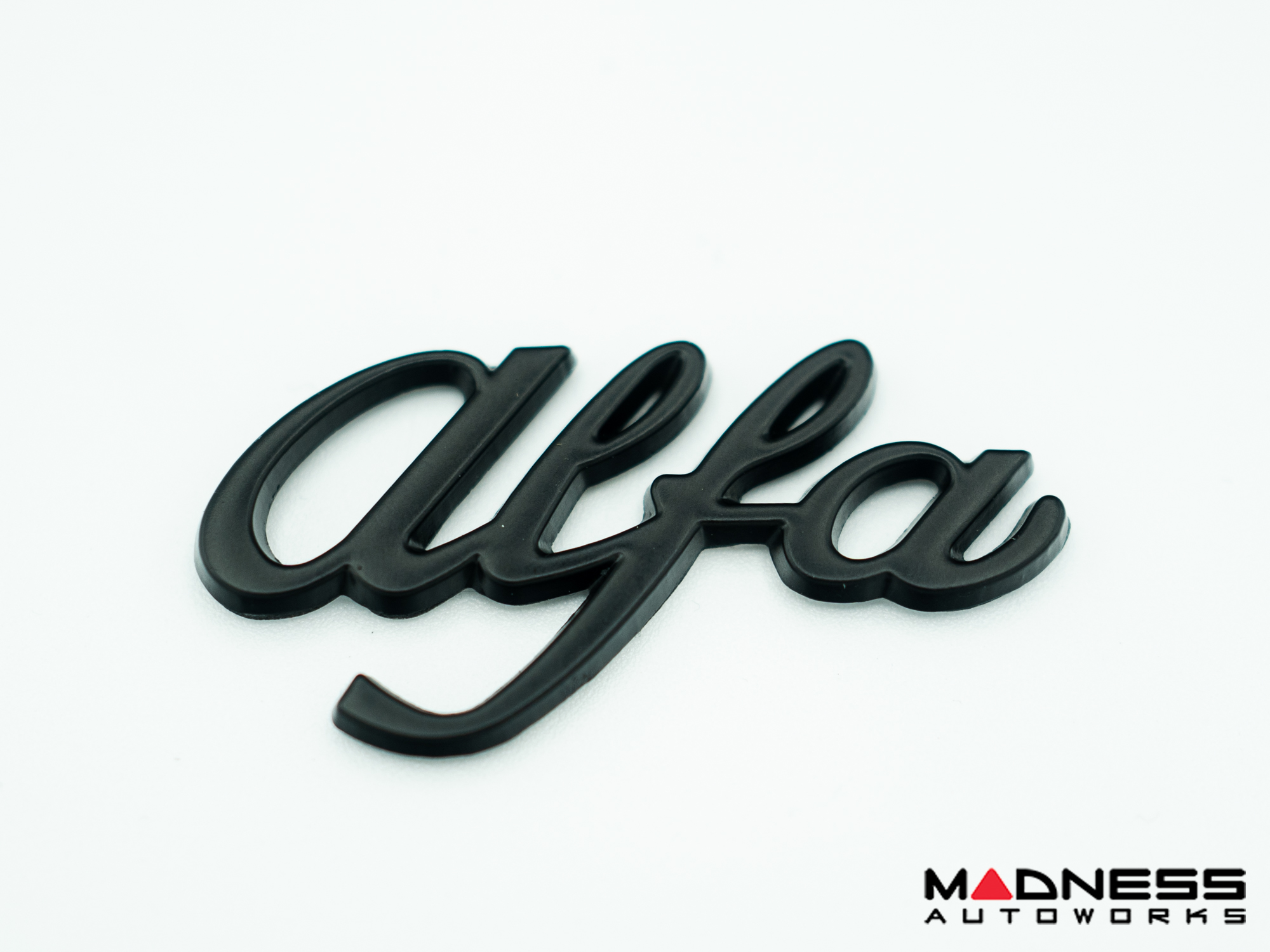 Alfa Romeo Emblems & Badges Kit - Black - "Alfa Romeo" + "Sportiva" Emblems + 2 AR Badges